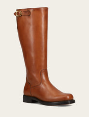 Women's Cognac Campus Low Heel Tall Riding Wide Calf Boot Frye Online