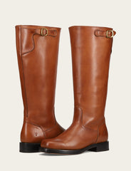 Women's Cognac Campus Low Heel Tall Riding Wide Calf Boot Frye Online