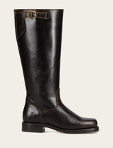 Women's Bourbon Campus Low Heel Tall Riding Wide Calf Boot Frye USA