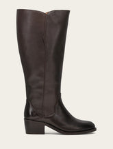 Women's Dark Brown Carson 2 Piping Tall Wide Calf Boot Frye Sale