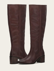 Women's Cocoa Sadie Softy Tall Wide Calf Boot Frye Sale