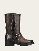 Women's Black Viv Fringe Engineer Boot Frye Near me