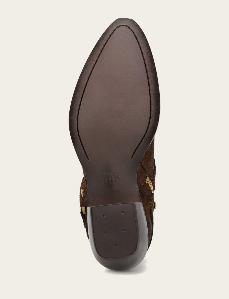 Women's Chocolate Sacha Multi Strap Booties Frye