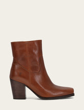 Women's Cinnamon Shiloh Zip Booties Frye USA