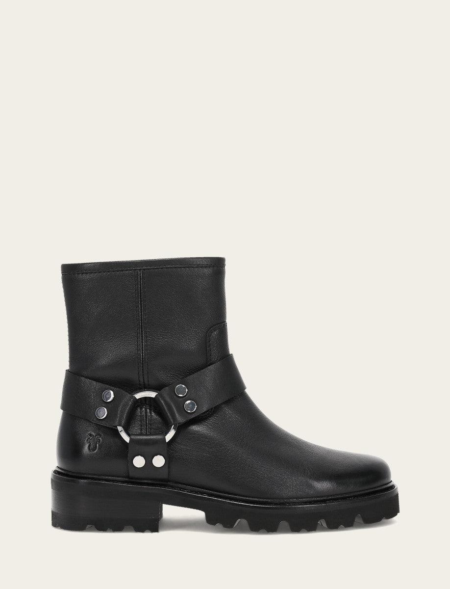 Women's Black Olivia Harness Short Booties Frye Online