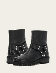 Women's Black Olivia Harness Short Booties Frye Online