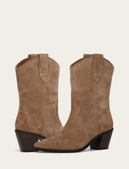 Women's Almond Sara Wingtip Stud Boot Frye On sale