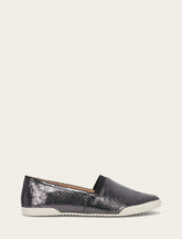 Women's Pewter Mirror Melanie Slip On Sneakers Frye Discount