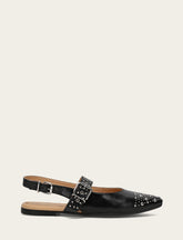 Women's Black Heather Slingback Studded Shoe Frye us