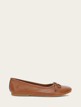 Women's Dark Latte Emma Ballet Flats Frye USA