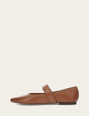 Women's Dark Latte Heather Buckle Mary Jane Flats Frye