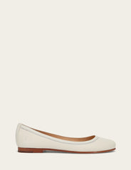 Women's White Carson Ballet Flats Frye Online