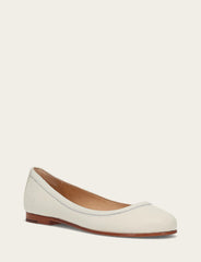 Women's White Carson Ballet Flats Frye Online