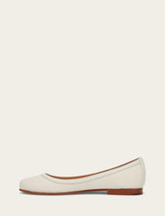 Women's White Carson Ballet Flats Frye Online