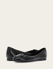 Women's Black Carson Logo Ballet Flats Frye us