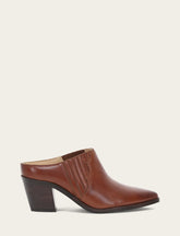 Women's Cinnamon Sara Western Mules Frye USA