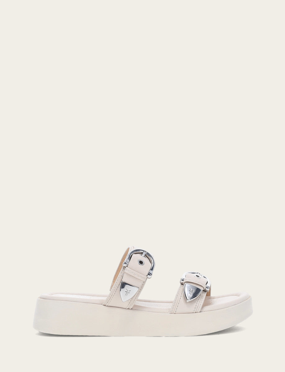 Women's Ivory Maya Buckle Sandals Frye For Sale