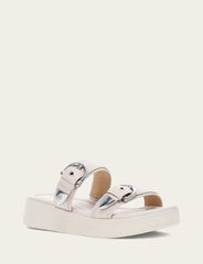 Women's Ivory Maya Buckle Sandals Frye For Sale
