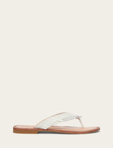 Women's White Ava Fringe Sandals Frye