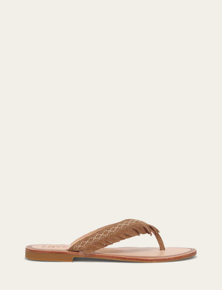 Women's Almond Ava Fringe Sandals Frye Online