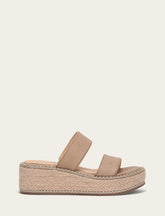 Women's Clay Joy Woodstock 2 Band Platform Slide Sandals Frye USA