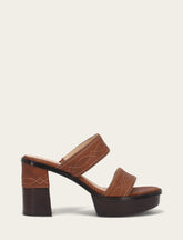Women's Saddle Pipa Woodstock 2 Band Platform Sandals Frye