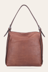 Women's Cognac Carla Studded Hobo Handbag Frye us