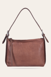 Women's Cognac Carla Studded Shoulder Bag Frye