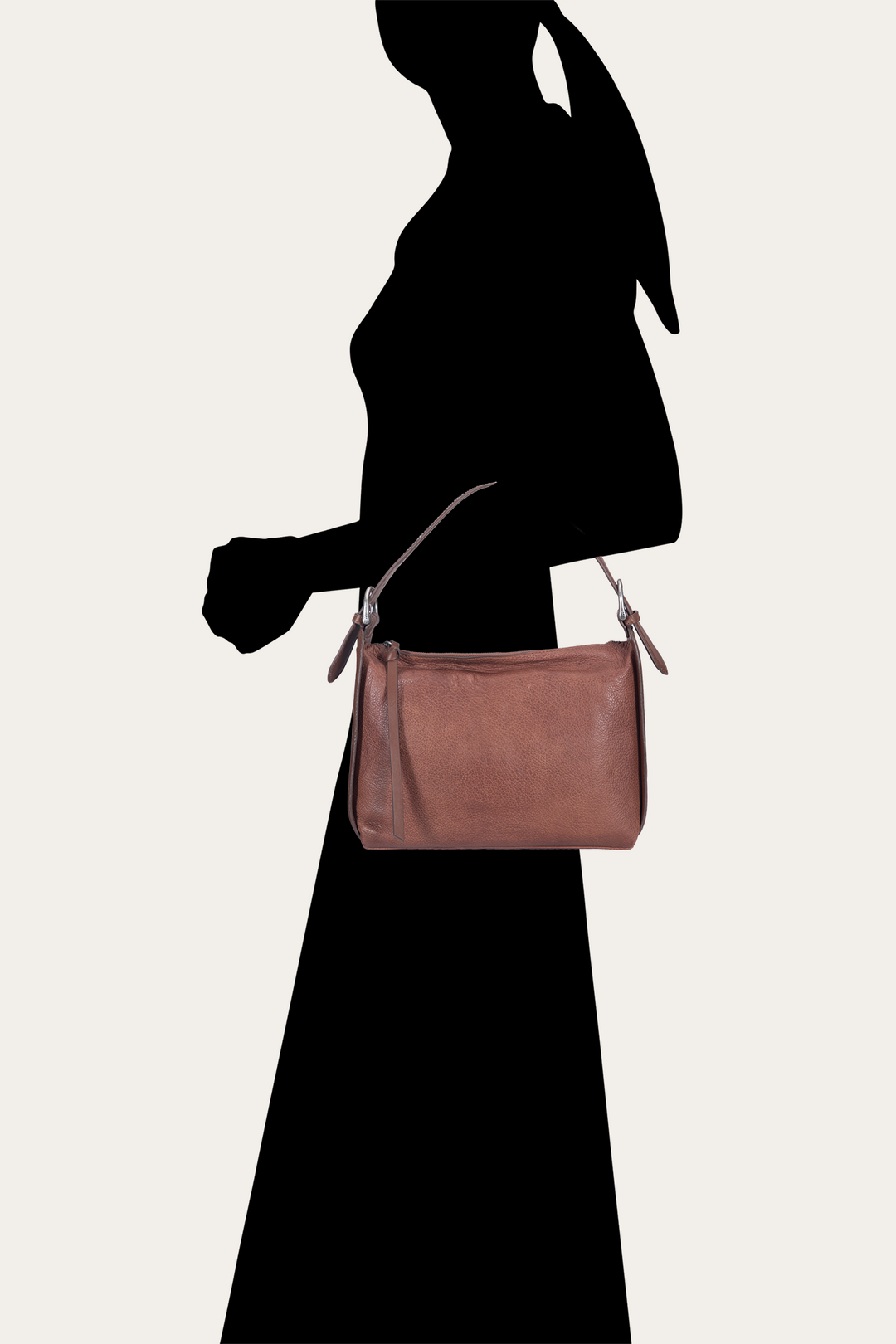 Women's Cognac Carla Studded Shoulder Bag Frye