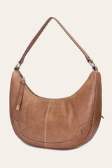 Melissa Beige Crescent Hobo Frye USA