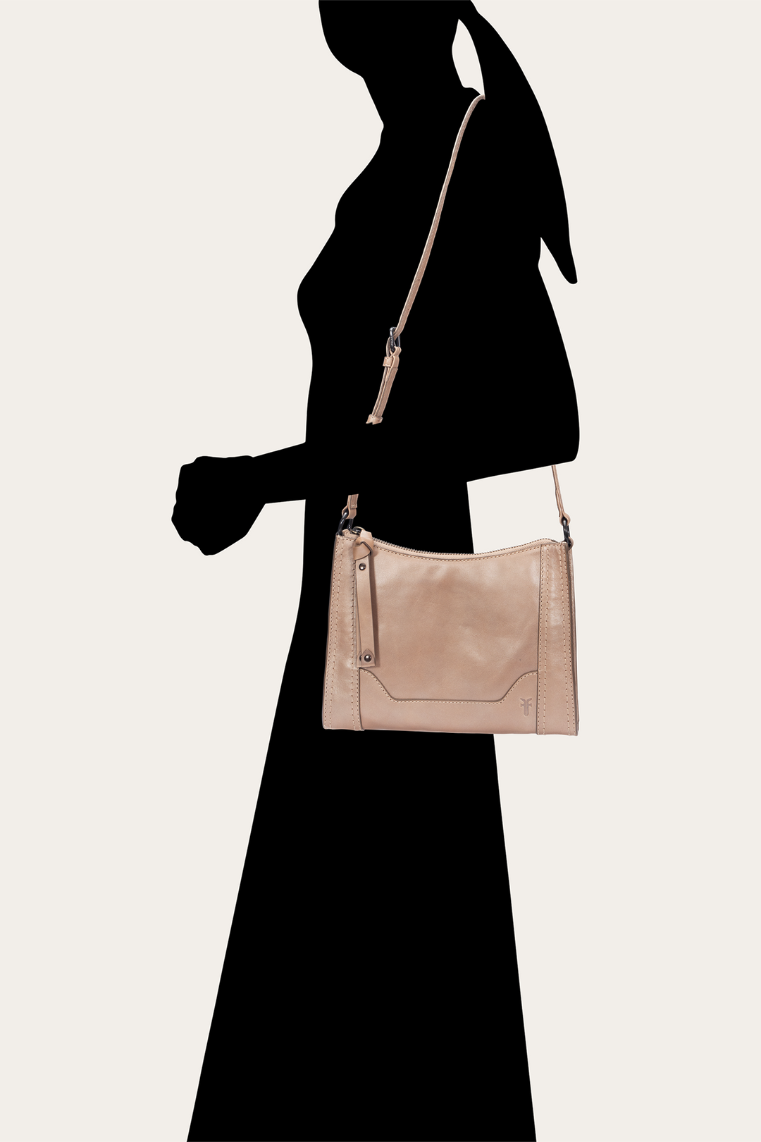 Light Bronze Melissa Zip Crossbody Frye Discount