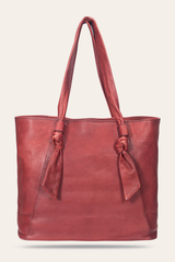 Nora Knotted Tote in Burgundy Frye Discount