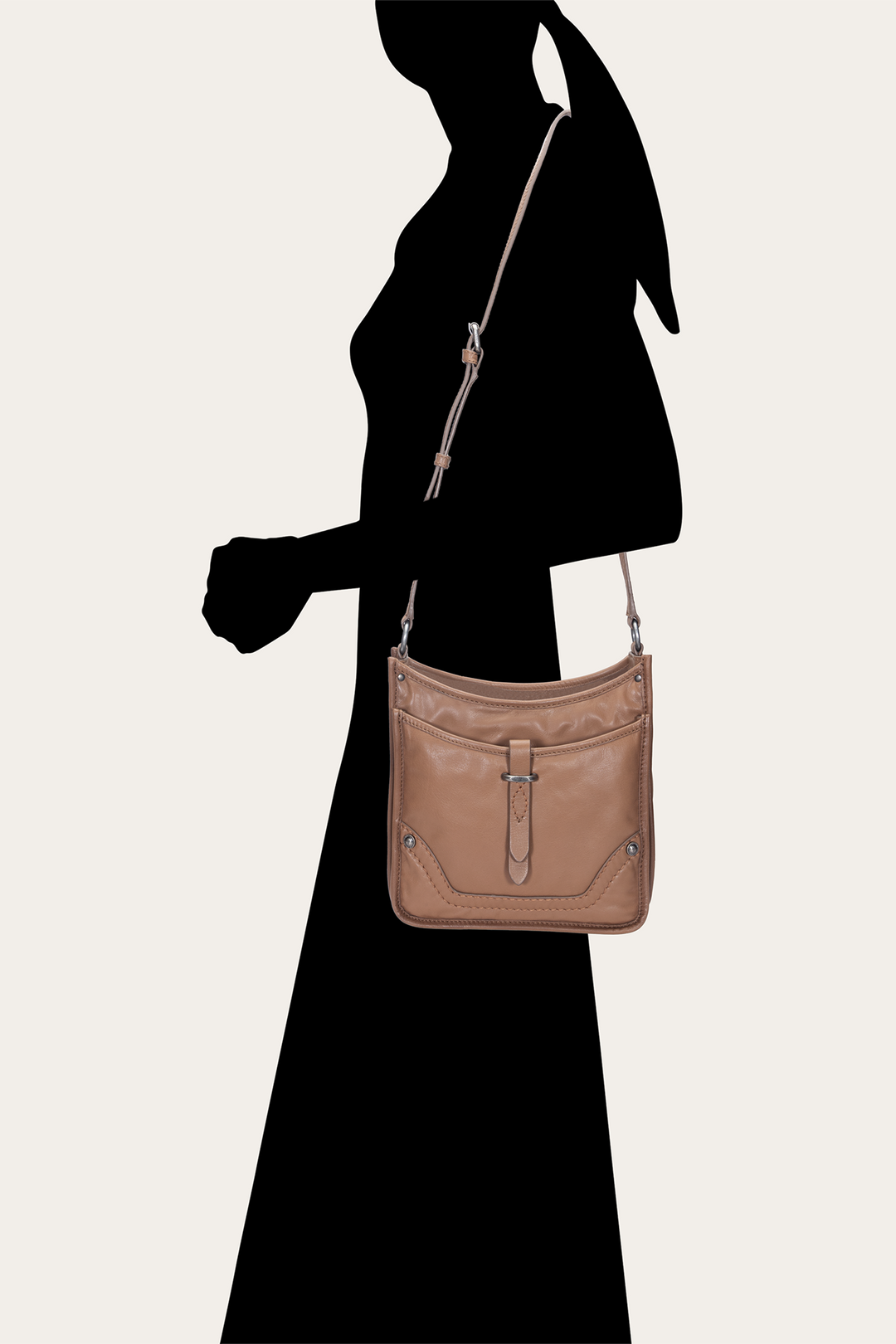Women's Campus Crossbody Bag (Beige) Frye Outlet