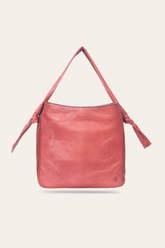 Nora Knotted Hobo in Burgundy Frye