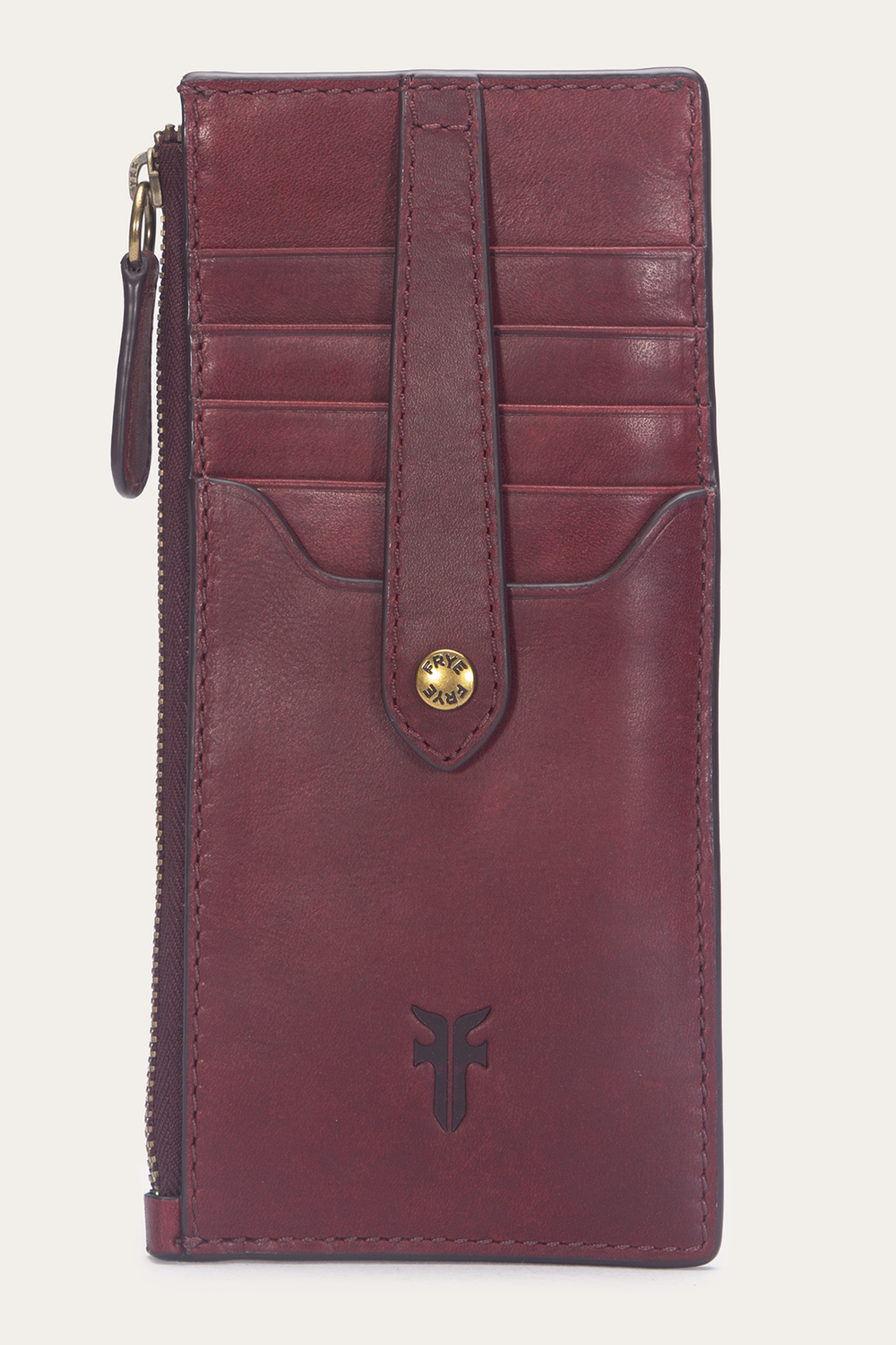 Berry Lacquer Melissa Snap Card Wallet Frye On sale