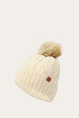 Birch Wide Cable Cuff Hat Frye
