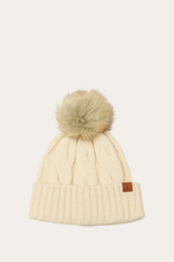 Birch Wide Cable Cuff Hat Frye