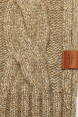 Burnt Olive Wide Cable Scarf Frye Discount