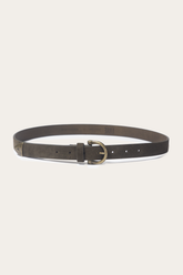 Light Olive 25mm Suede Horseshoe Buckle Belt Frye On sale