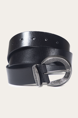 Black 35mm Engraved Buckle Belt Frye Outlet