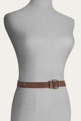 Light Whiskey 25mm Suede Horseshoe Buckle Belt Frye