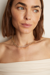 Women’s Marquise Fringe Necklace | Aurate x The Frye Company Frye