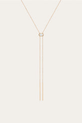 Women’s Lab Grown White Sapphire Bolo Necklace | Aurate x The Frye Company Frye Near me