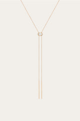 Women’s Lab Grown White Sapphire Bolo Necklace | Aurate x The Frye Company Frye Near me