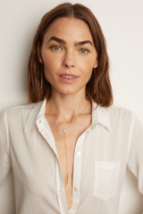 Women’s Lab Grown White Sapphire Bolo Necklace | Aurate x The Frye Company Frye Near me