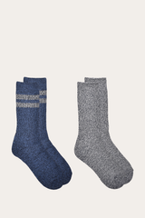 Women’s Navy Super Soft Boot Socks 2 Pack Frye