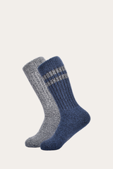 Women’s Navy Super Soft Boot Socks 2 Pack Frye