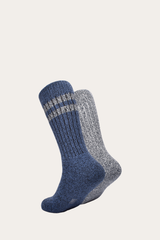 Women’s Navy Super Soft Boot Socks 2 Pack Frye