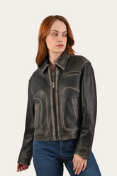 Black Clancy Jacket Frye Sale
