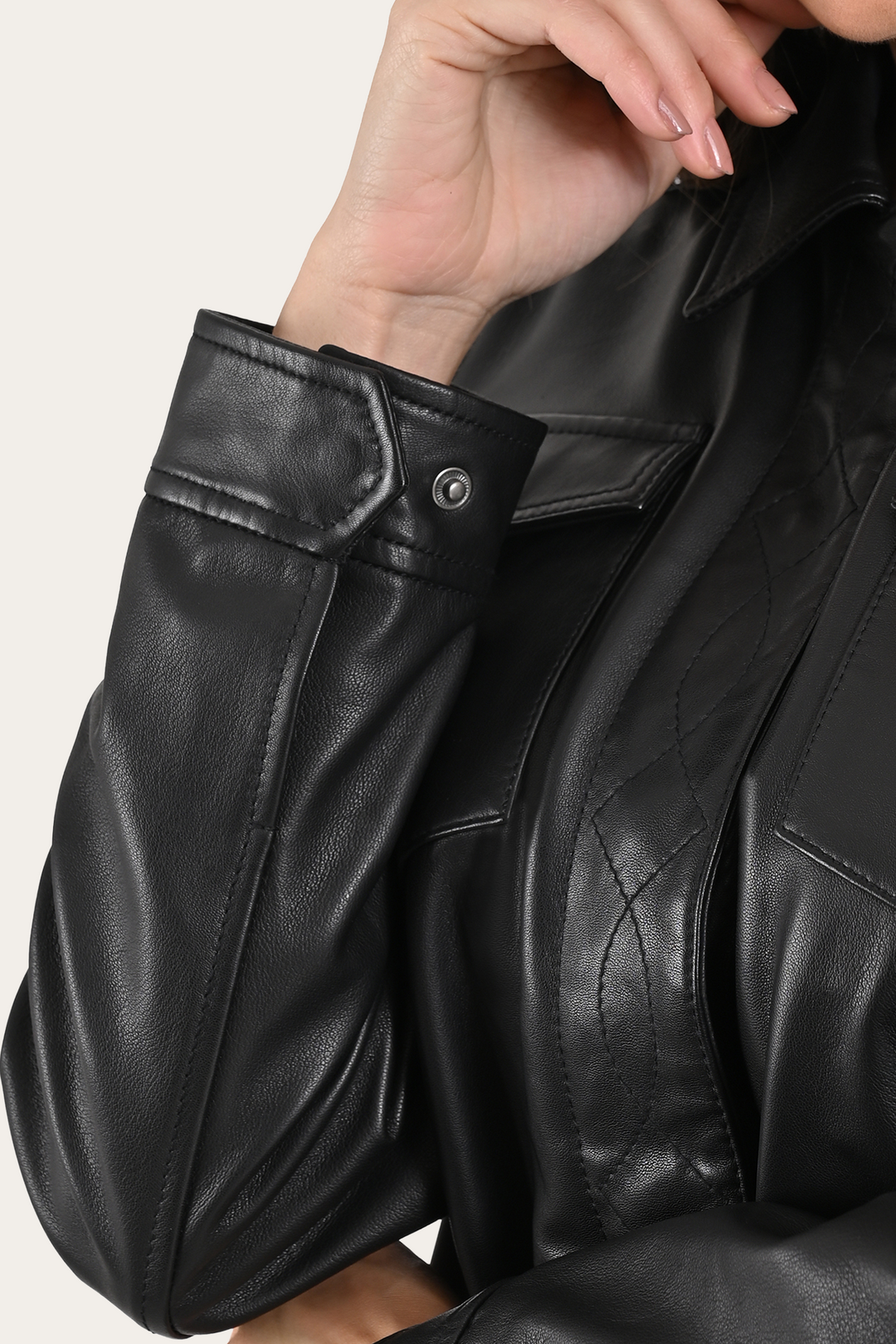 Black Bailor Shirt Jacket Frye For Sale
